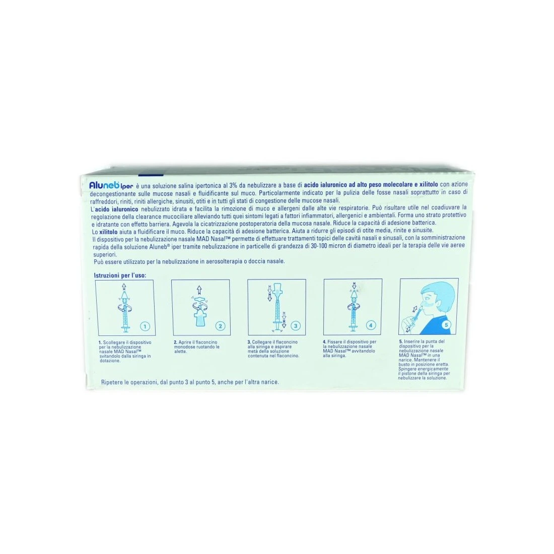 Aluneb Iper Kit Ipertonico + MAD Nasal Con Nebulizzatore 4 Aluneb Iper Kit Ipertonico + MAD Nasal Con Nebulizzatore - immagine 2