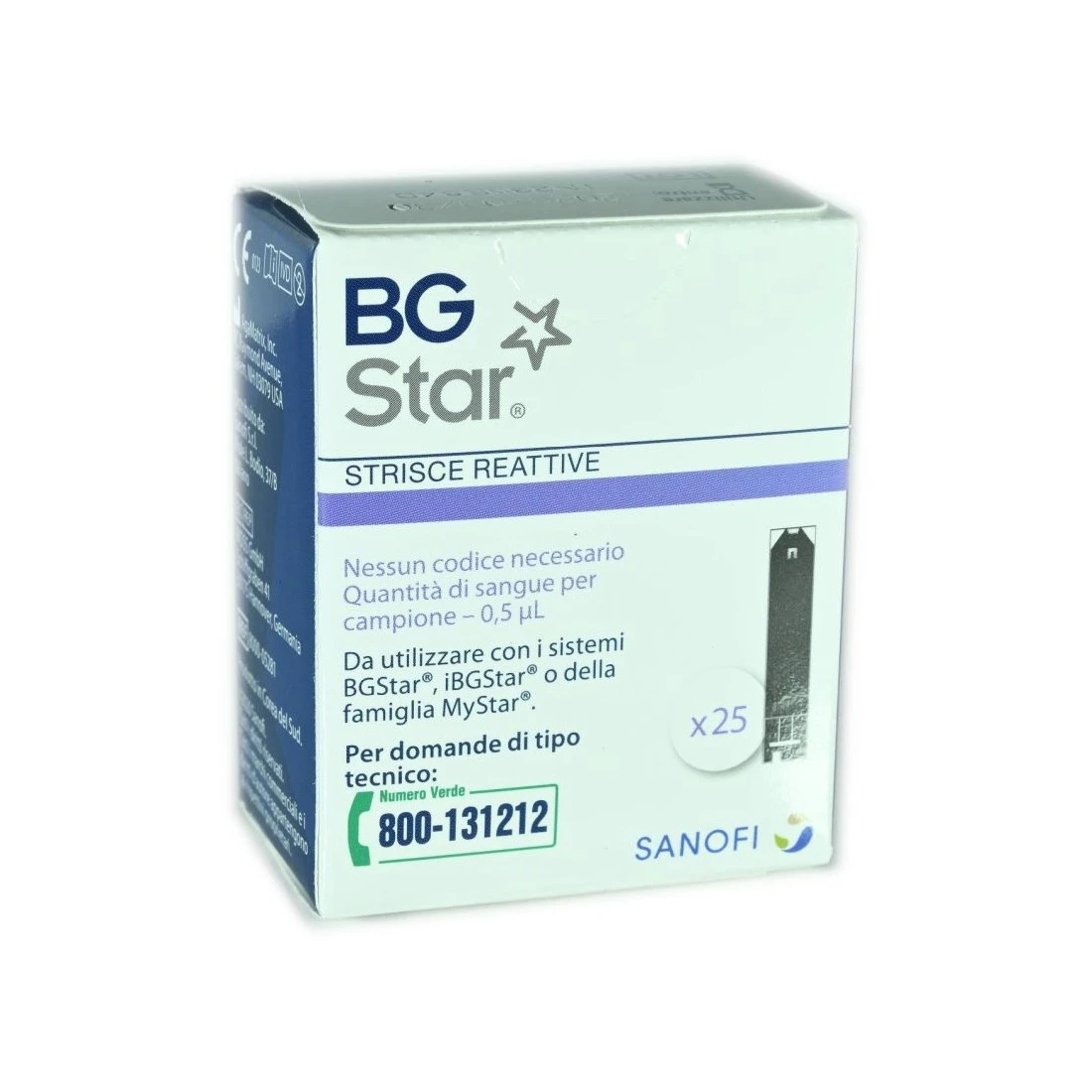 BGStar 25 Strisce Reattive Per Il Controllo Della Glicemia 3 BGStar 25 Strisce Reattive Per Il Controllo Della Glicemia