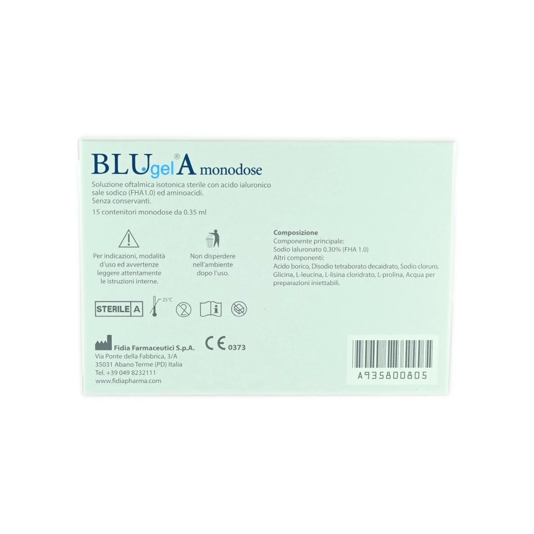 BLUgelA Monodose 15 Contenitori Da 0,35 Ml 4 BLUgelA Monodose 15 Contenitori Da 0,35 Ml - immagine 2