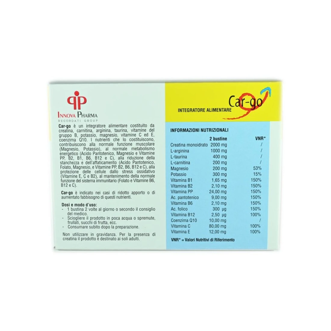 Car-go 20 Bustine Metabolismo Energetico E Funzione Muscolare 4 Car-go 20 Bustine Metabolismo Energetico E Funzione Muscolare - immagine 2