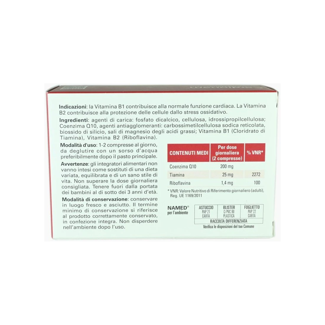 NAMED Cardionam Coenzima Q10 Integratore Alimentare Per Funzione Cardiaca 4 NAMED Cardionam Coenzima Q10 Integratore Alimentare Per Funzione Cardiaca - immagine 2