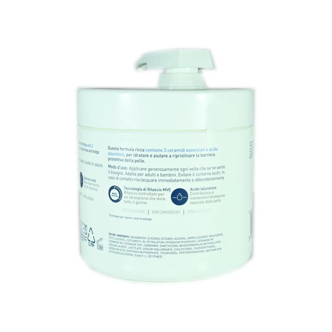 Crema Idratante CeraVe 454 Gr Per Pelle Secca 4 Crema Idratante CeraVe 454 Gr Per Pelle Secca - immagine 2