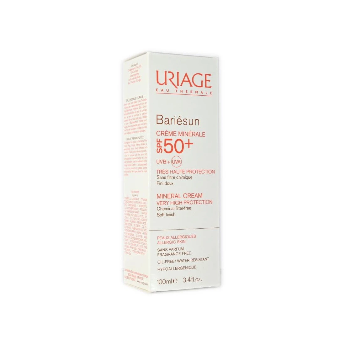 Protezione Solare 50+ Crema Minerale Uriage Bariésun 100 Ml 3 Protezione Solare 50+ Crema Minerale Uriage Bariésun 100 Ml