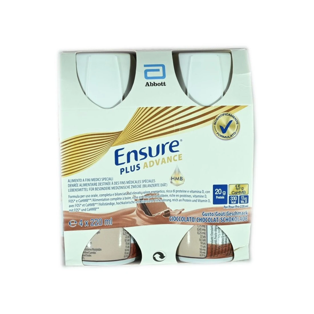 Ensure Plus Advance 4 Flaconi Da 220 Ml Gusto Cioccolato 3 Ensure Plus Advance 4 Flaconi Da 220 Ml Gusto Cioccolato