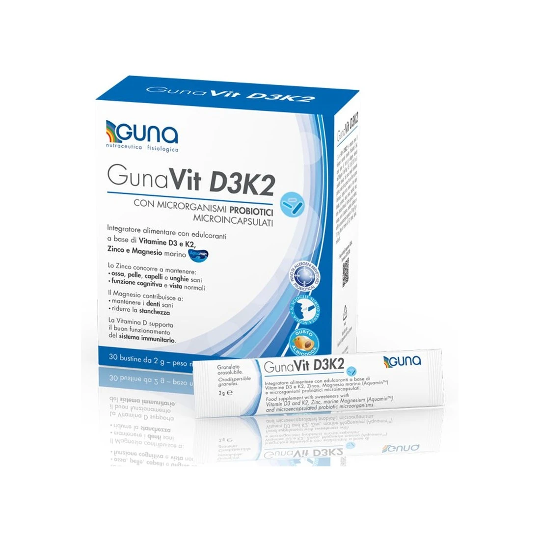 GunaVit D3K2 Integratore Alimentare Con Vitamine D3 K2 30 Bustine 3 GunaVit D3K2 Integratore Alimentare Con Vitamine D3 K2 30 Bustine