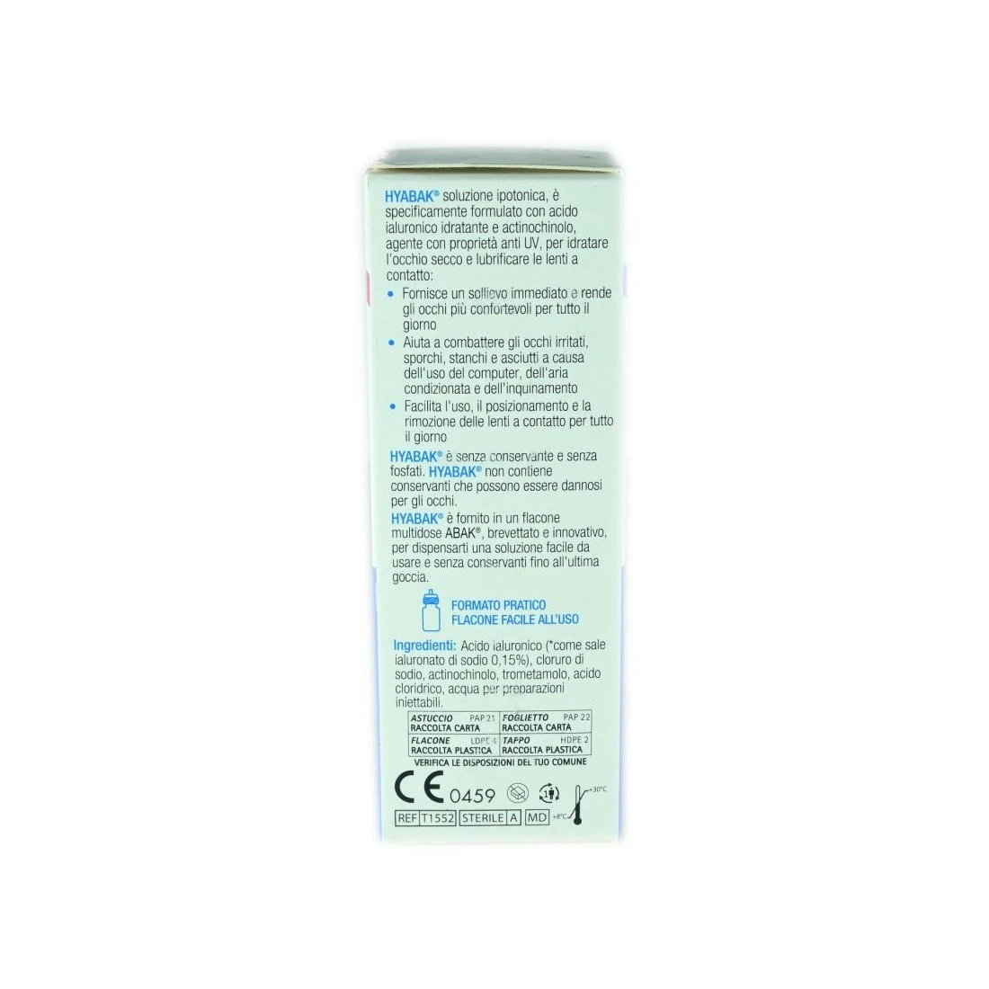 Hyabak Soluzione Oftalmica 10 Ml Lubrificante Occhio 4 Hyabak Soluzione Oftalmica 10 Ml Lubrificante Occhio - immagine 2