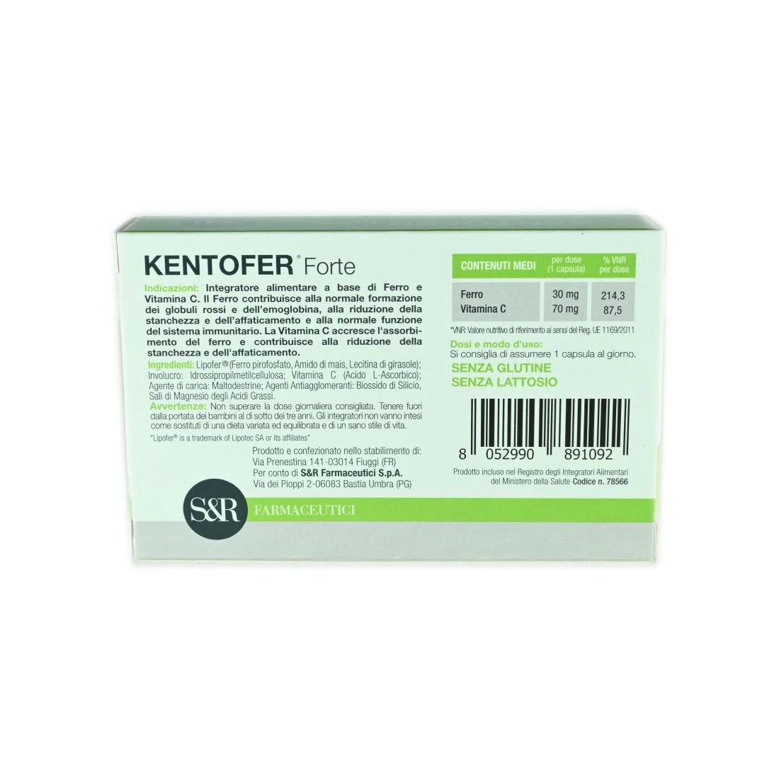 Kentofer Forte 20 Capsule Utile Supporto In Caso Di Carenza Di Ferro 4 Kentofer Forte 20 Capsule Utile Supporto In Caso Di Carenza Di Ferro - immagine 2