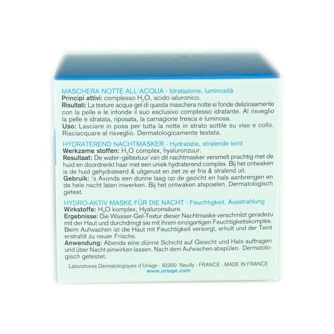 Maschera Notte All'Acqua Uriage 50 Ml Idratazione Continua 4 Maschera Notte All'Acqua Uriage 50 Ml Idratazione Continua - immagine 2