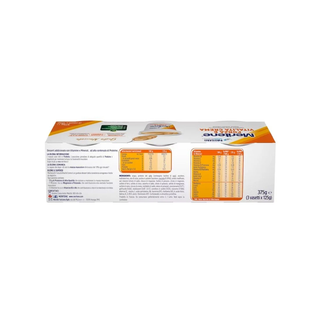 Nestlé® Meritene Creme Nocciola Forza E Vitalità 3 X 125 Gr 4 Nestlé® Meritene Creme Nocciola Forza E Vitalità 3 X 125 Gr - immagine 2