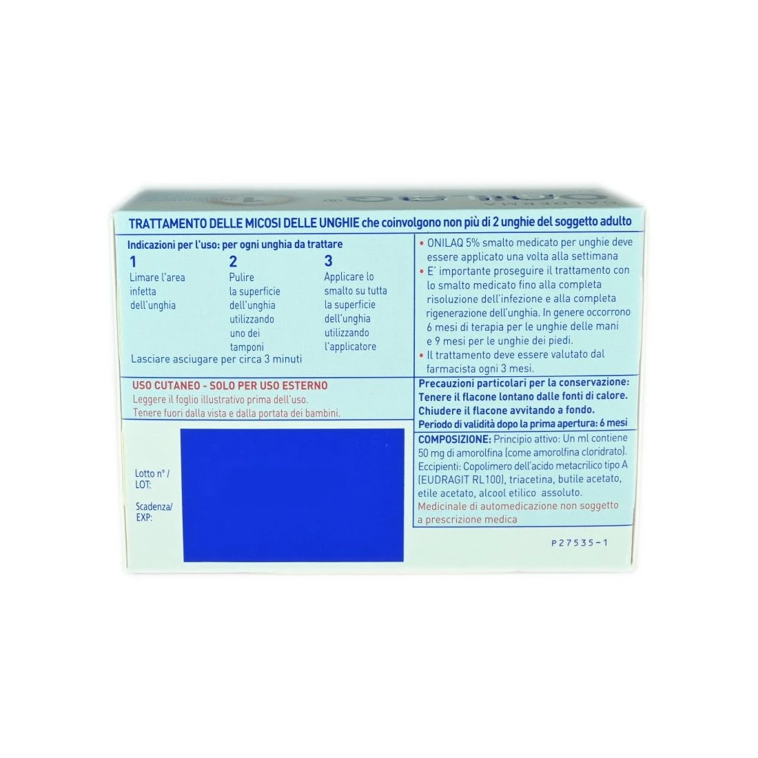 Galderma Onilaq Smalto Medicato Per Unghie Combatte L'Onicomicosi 4 Galderma Onilaq Smalto Medicato Per Unghie Combatte L'Onicomicosi - immagine 2