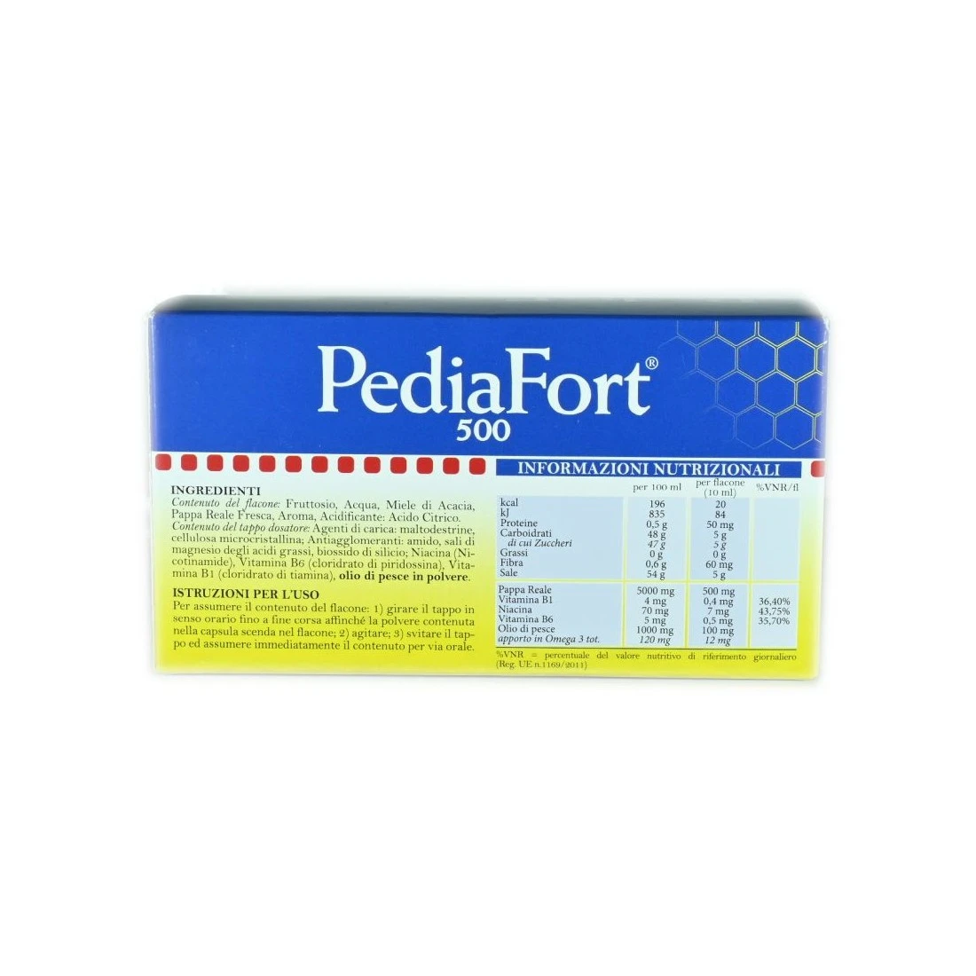 PediaFort 500 10 Flaconcini Pappa Reale 4 PediaFort 500 10 Flaconcini Pappa Reale - immagine 2