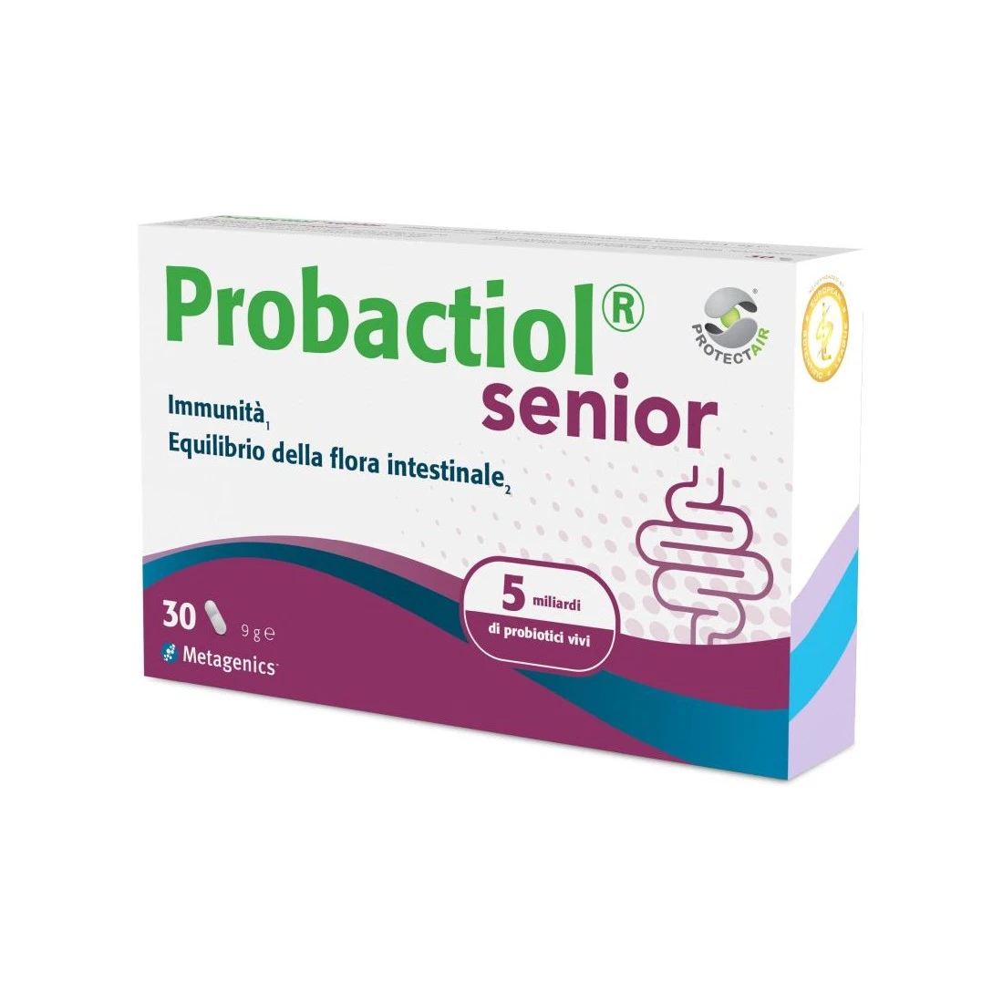 Metagenics Probactiol Senior 5 Miliardi Di Probiotici, Vitamina D E A 30 Capsule 3 Metagenics Probactiol Senior 5 Miliardi Di Probiotici, Vitamina D E A 30 Capsule