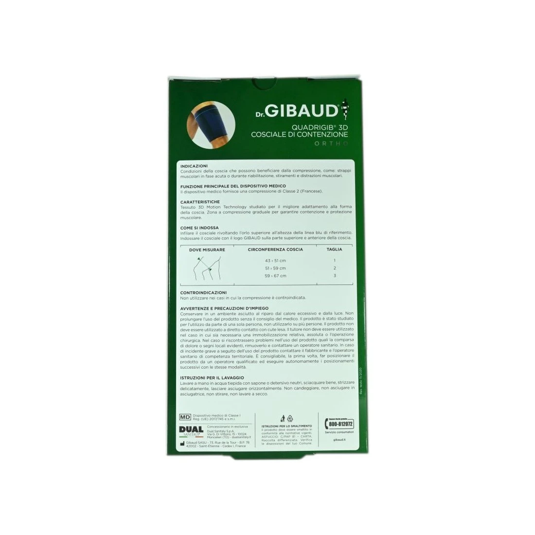 Quadrigib 3D Cosciale Di Contenzione Taglia 02 DrGibaud 4 Quadrigib 3D Cosciale Di Contenzione Taglia 02 DrGibaud - immagine 2