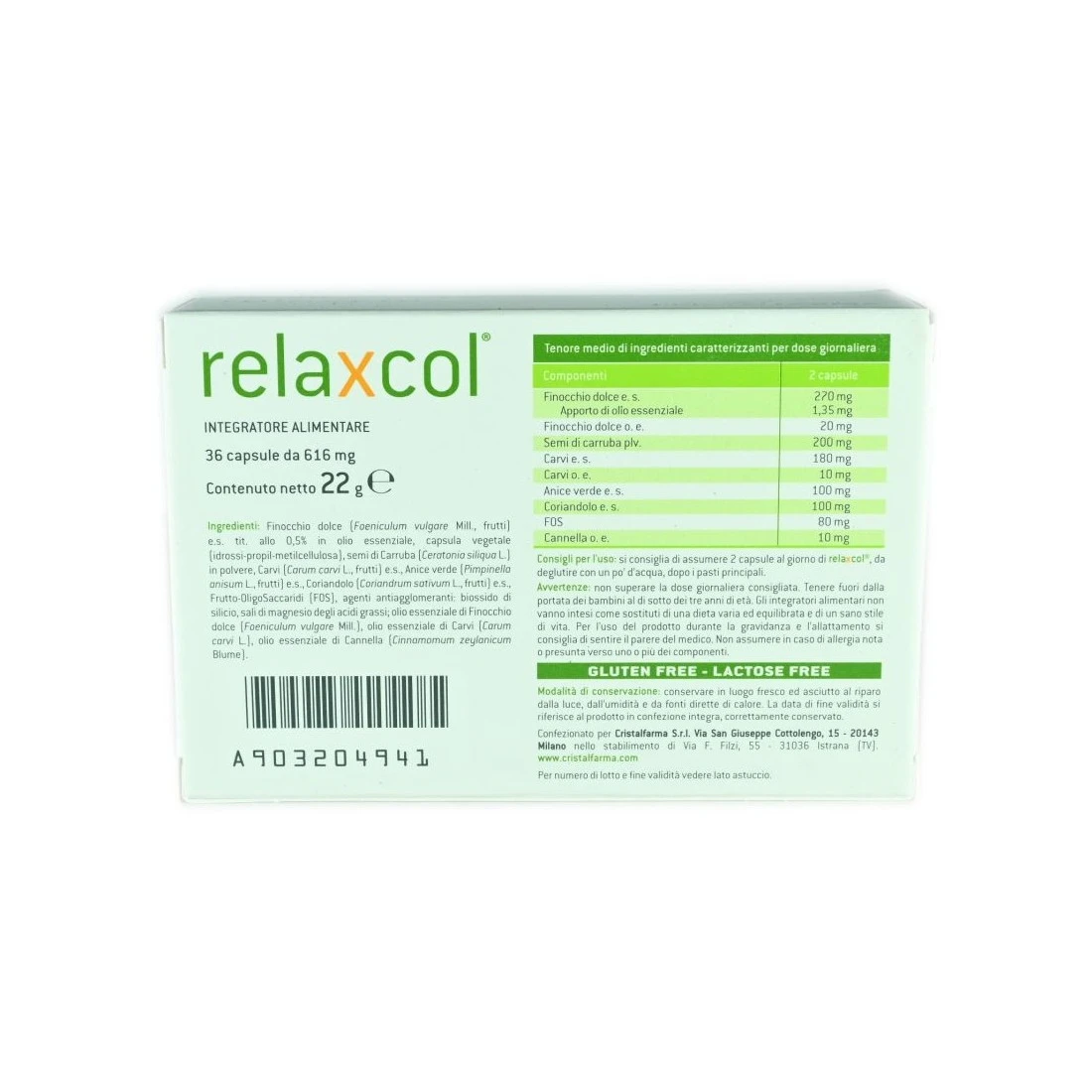 Relaxcol 36 Capsule Integratore Riduce Gas Intestinale E Gonfiore 4 Relaxcol 36 Capsule Integratore Riduce Gas Intestinale E Gonfiore - immagine 2
