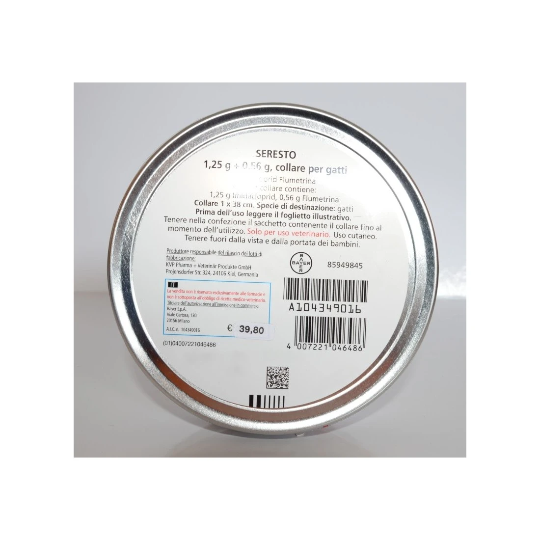 Bayer Seresto 1,25 G + 0,56 G, Collare Per Gatti 5 Bayer Seresto 1,25 G + 0,56 G, Collare Per Gatti - immagine 3