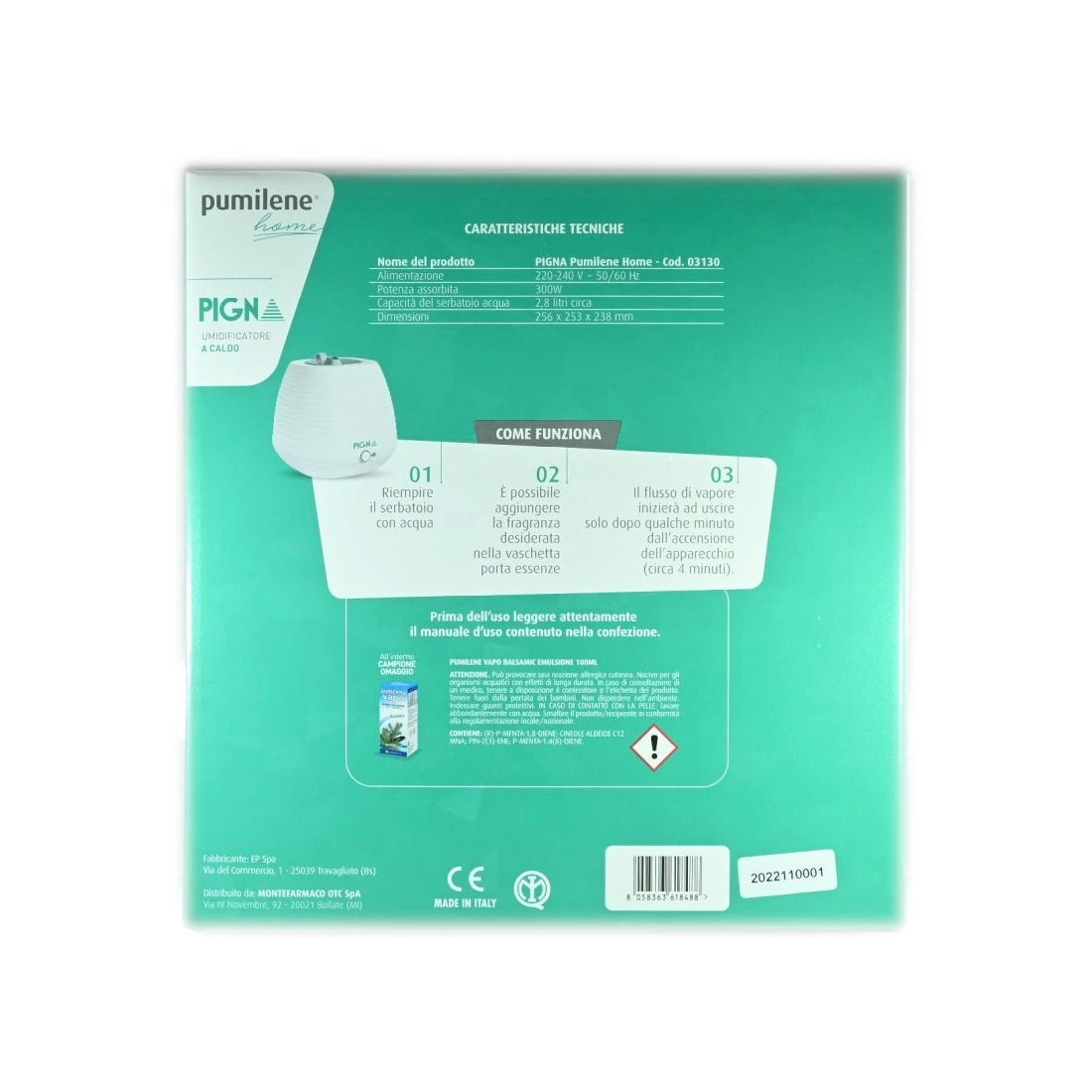 Vapo Pigna Umidificatore A Caldo 4 Vapo Pigna Umidificatore A Caldo - immagine 2