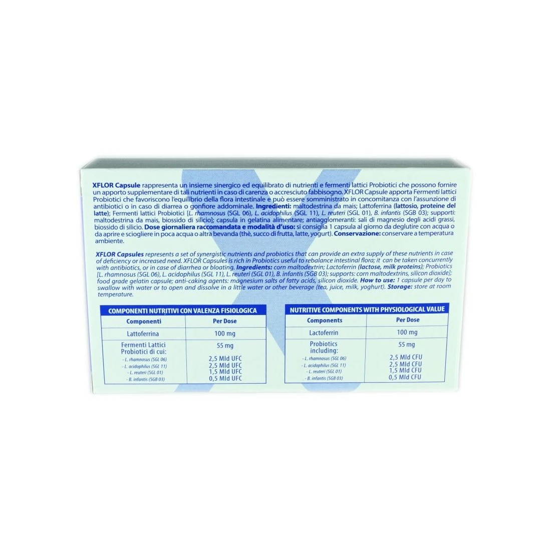 Xflor 20 Capsule Integratore Alimentare Di Probiotici E Lattoferrina 4 Xflor 20 Capsule Integratore Alimentare Di Probiotici E Lattoferrina - immagine 2
